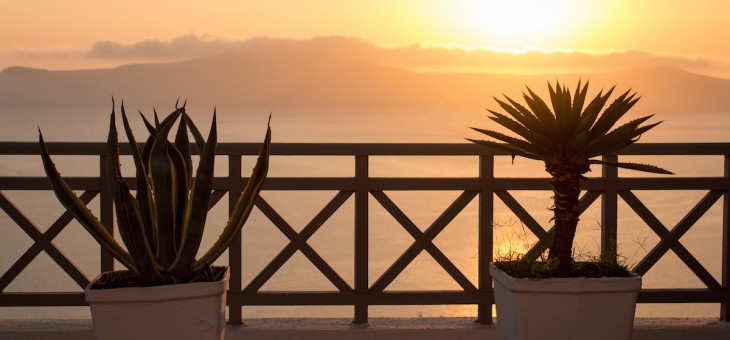 Sunsets in Santorini